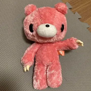 핑크색 곰 모양 봉제 인형 그루미