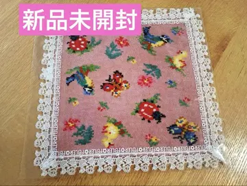 페이러 긴자와 레이스 콜라보 손수건 하이디 핑크