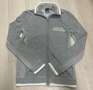 아르마니 익스체인지 니트 후드티 집업 남성용 XS
