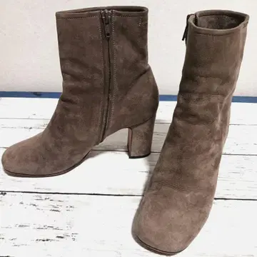 PELLICO 브라운 스웨이드 숏부츠 23cm