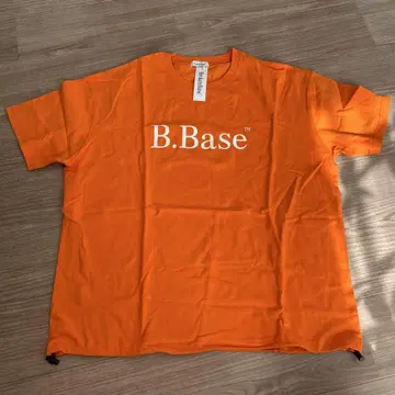 B.Base 오렌지 로고T셔츠 M사이즈