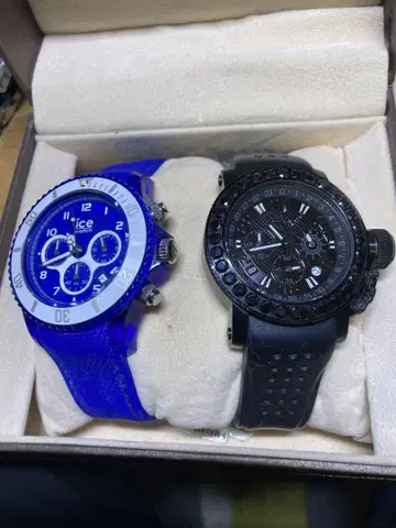 ice watch & MAX 크로노그래프 손목시계 2개 세트