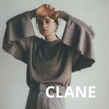 CLANE 클라네 백프릴 니트 브라운 모카