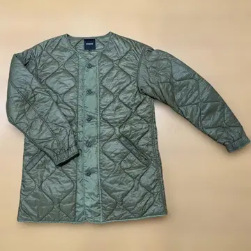 BEAMS 퀼팅 자켓 M 올리브 그린