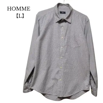 [ HOMME ] 긴팔 셔츠 체크 L 사이즈 남성용