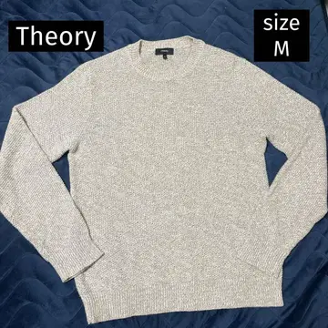 [ 새상품급 ] Theory 니트탑 린넨 코튼 베이지 M 사이즈