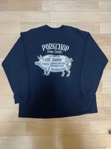 PORKCHOP 포크찹 차고 서플라이 롱T