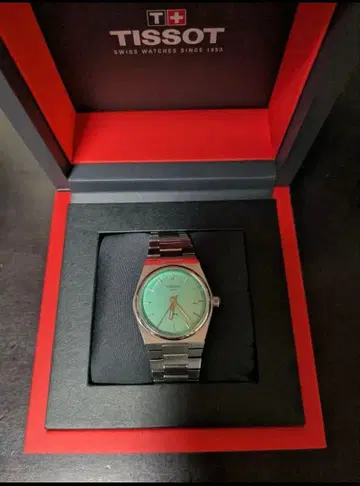 TISSOT 손목시계 민트 그린 35mm