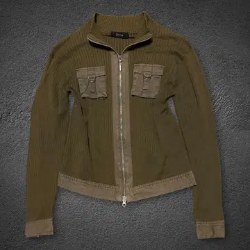 Ficce parachute double zip drivers knit