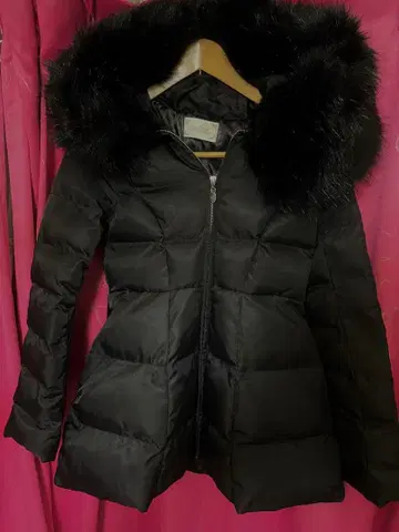 미셸 마카롱 퍼 다운 코트