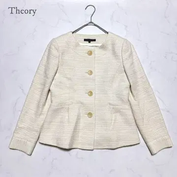 [새상품급] Theory 띠어리 노카라 트위드 자켓 0