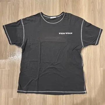 FREAK'S STORE 그레이 로고T셔츠 배색 스티치