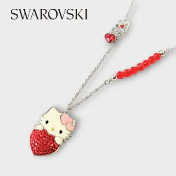 Swarovski 목걸이 헬로키티 하트 편지 키티