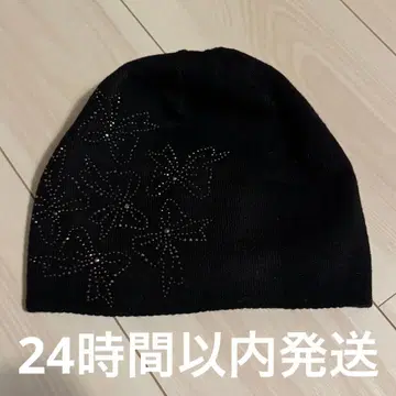 오사카 kitty 리본 비니 리본 블랙 비니