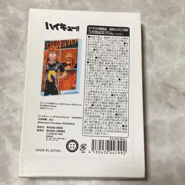 하이큐 점프샵 벌스데이 아크릴 블록 히나타 쇼요