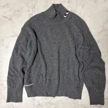 유니클로 안야 힌드마치 캐시미어 스웨터 니트 그레이 하이넥