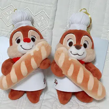 [ 새상품 ] 칩과 데일 베이커리 봉제 인형 키링