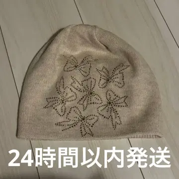 오사카 kitty ribbon beanie 리본 베이지 비니