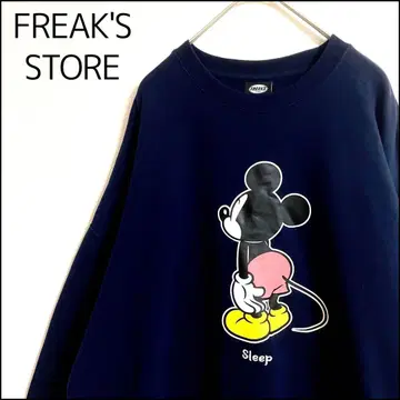FREAK'S STORE 디즈니 맨투맨 네이비 오버 사이즈