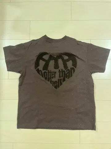 HtH Glitter Heart Logo Tee 브라운