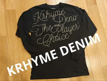KRHYME DENIM 긴팔 T셔츠 L 블랙