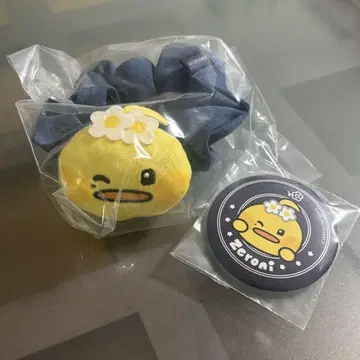 Zeroni 캐릭터 캔뱃지 머리끈 세트