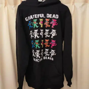 GRATEFUL DEAD 댄싱 베어 후드티 블랙