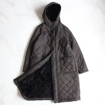 트래디셔널 웨더웨어 후디 보아 퀼팅 코트 S 사이즈