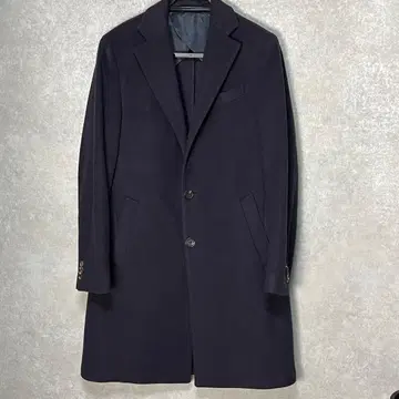 [ 새상품급 ] LARDINI 라르디니 체스터 코트 48 네이비