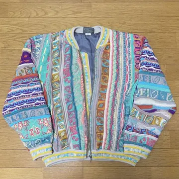 쿠지 COOGI 3D 니트 자켓 블루종