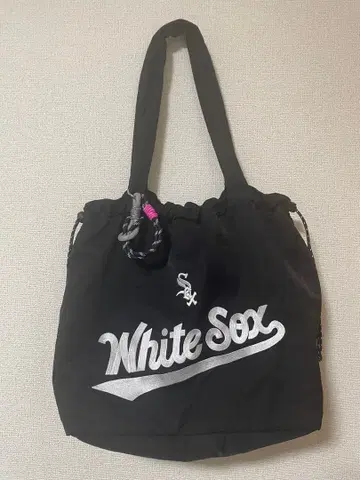 새상품급 시마무라 White Sox 로고 토트백 블랙