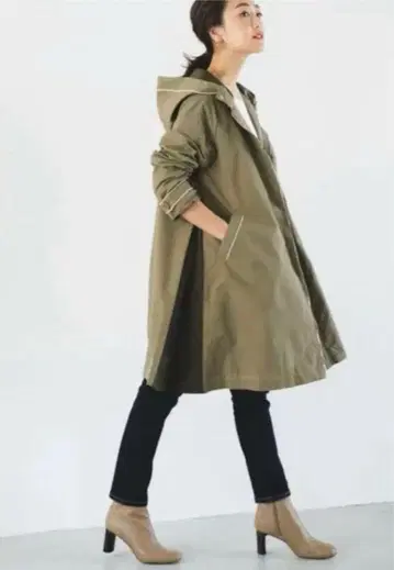 리그림 regleam 바이컬러 코트 카키