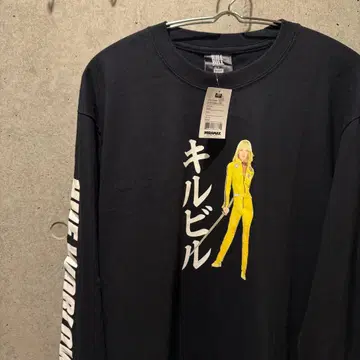 미사용 새상품 HUF x 킬 빌 롱 슬리브 티셔츠 블랙 L 사이즈