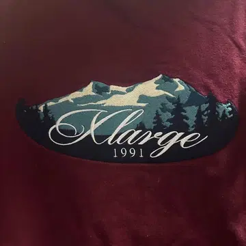 XLARGE 버건디 맨투맨 M 1991