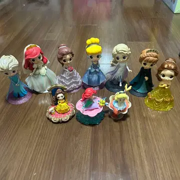 Qposket 피규어 디즈니 프린세스 피규어 세트 10개