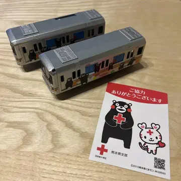 프라레일 구마모토 전철 01호기 랩핑 기차 (곰몬 버전)