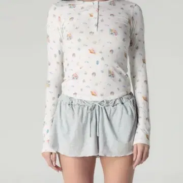 GLOWNY 퓨어모달 티셔츠 IVORY SHELL 한국