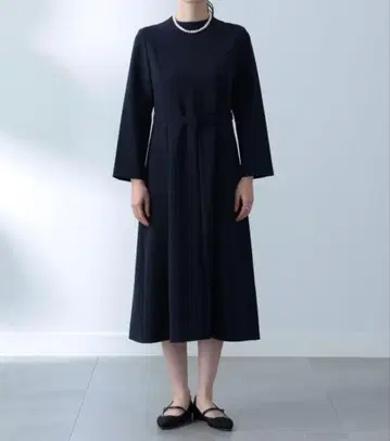 트리아세 벨트 포함 드레스 블랙 M 사이즈