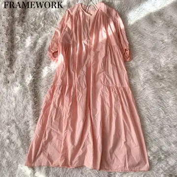 FRAMEWORK 패널 개더 원피스 롱 36 사이즈 정가 1.6만