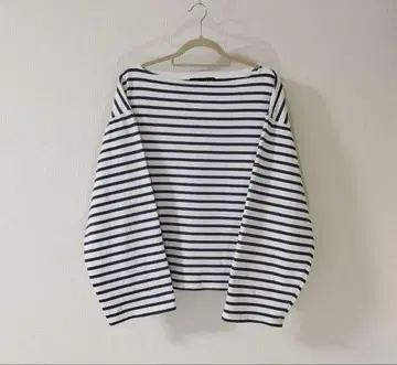 outil 우티 바스크 셔츠 보더 프랑스제 블루 화이트