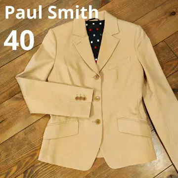 폴 스미스 블랙 새상품급 테일러드 자켓 40 베이지 L