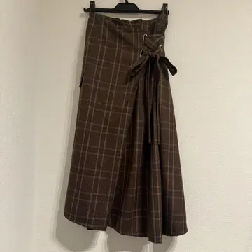 FRAY I.D 아지메 레이스업 스커트 M