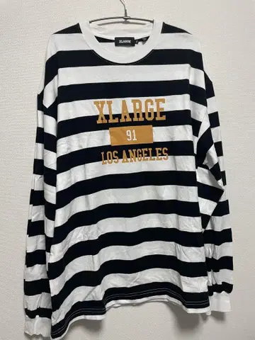XLARGE 스트라이프 T셔츠 LOS ANGELES 91