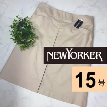 [ 미사용 ] 뉴요커의 베이지 고급 스커트 15호