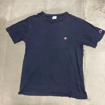 [챔피온] 네이비 T셔츠 LARGE 코튼100%