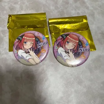 5등분의 신부 Trick or Heart 캔뱃지 나카노 니노 2개