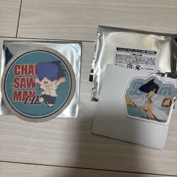 체인소 맨 콜라보 카페 한정판 코스터 아크릴 키링 빔