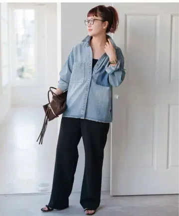 Spick and Span 5 1/2 SOFT DENIM SHIRT