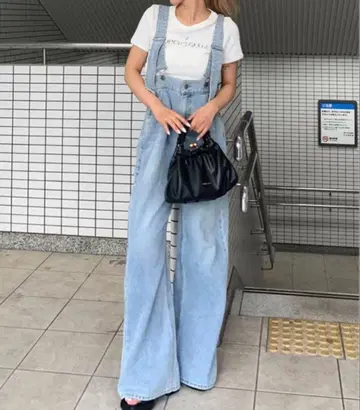 GRL 와이드 데님 올인원 미사용 새상품