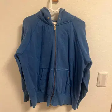 오시발 풀 집업 후드 부착 후드티 사이즈 5 파랑 남성용